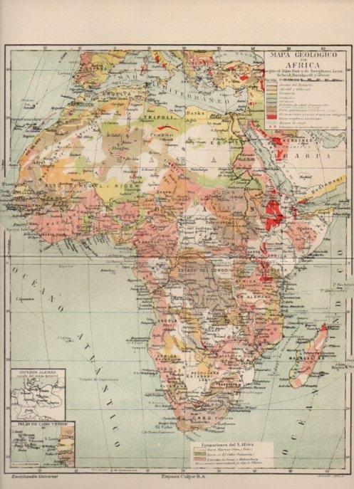 LAMINA V16869: Mapa geologico de Africa