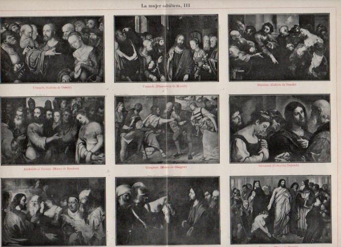 LAMINA V16873: Obras sobre la mujer adultera