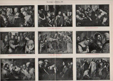 LAMINA V16873: Obras sobre la mujer adultera
