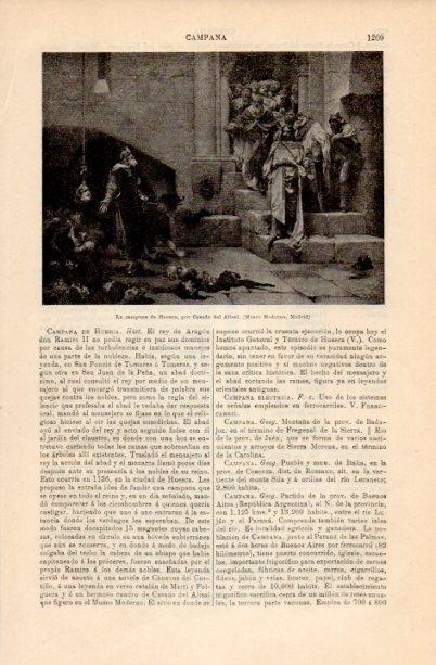 LAMINA V16822: La campana de Huesca por Casado del Alisal