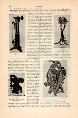 LAMINA V16783: Maquinas para el calzado