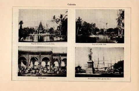 LAMINA V16754: Vistas varias de Calcuta