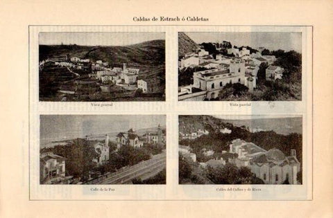 LAMINA V16755: Vistas de Caldas de Estrach o Caldetas