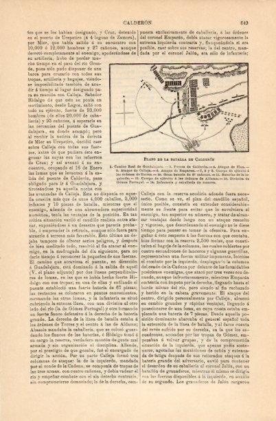 LAMINA V16762: Plano de la batalla de Calderon