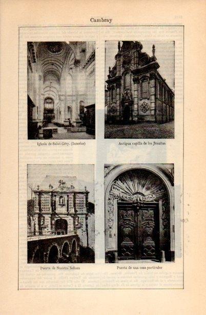 LAMINA V16805: Vistas de Cambray, Francia