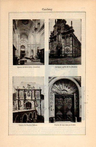 LAMINA V16805: Vistas de Cambray, Francia