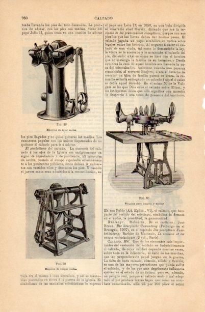 LAMINA V16787: Maquinas de raspar y lijar suelas