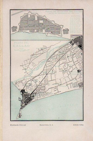 LAMINA V16791: Plano de Callao, Peru