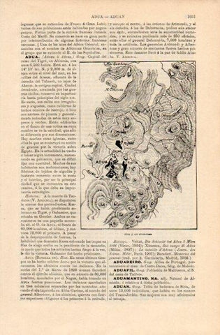 LAMINA V16410: Mapa de Adua y alrededores