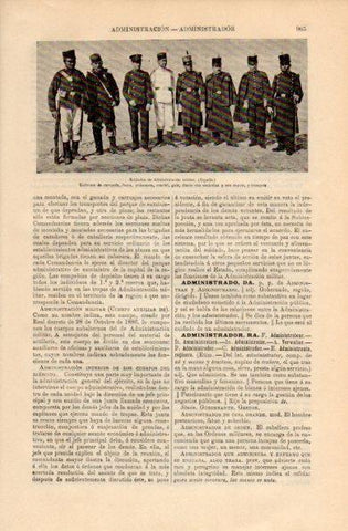 LAMINA V16390: Soldados de Administracion militar de España