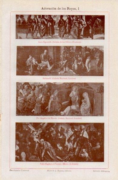 LAMINA V16397: Obras representado la Adoracion de los Reyes