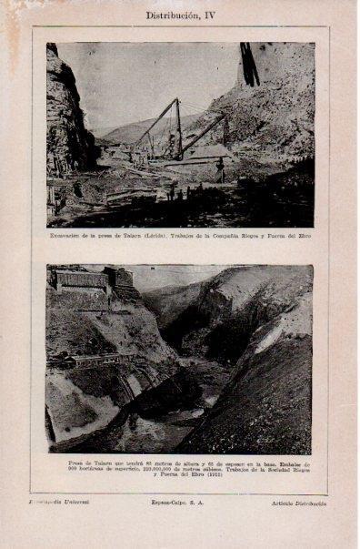 LAMINA V16423: Presa de Talarn, Lleida