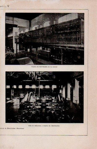 LAMINA V16424: Instalaciones de la Compañía Barcelonesa de Electricidad, Barcelona