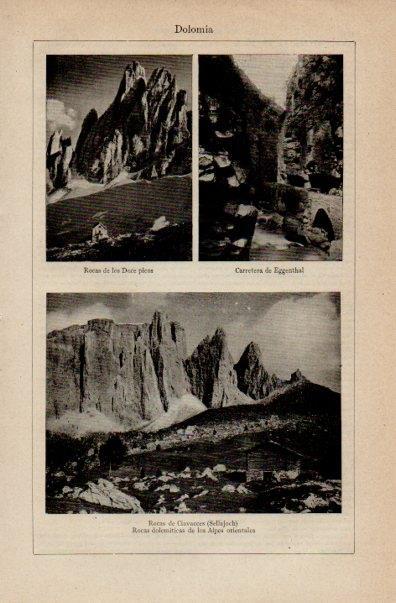 LAMINA V16442: Rocas dolomiticas de los Alpes orientales