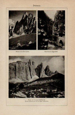 LAMINA V16442: Rocas dolomiticas de los Alpes orientales