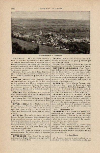 LAMINA V16427: Vista general de Divonne-les-Bains, Francia