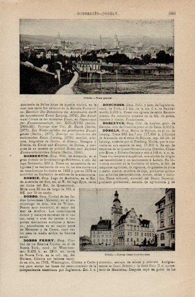 LAMINA V16428: Vistas de Dobeln, Alemania