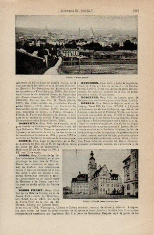 LAMINA V16428: Vistas de Dobeln, Alemania