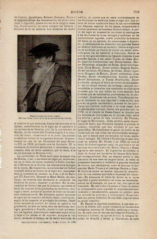 LAMINA V16432: Toga y tocado de doctor ingles