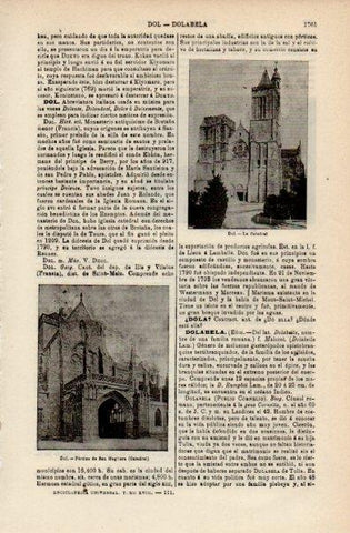 LAMINA V16435: Catedral de Dol, Francia 