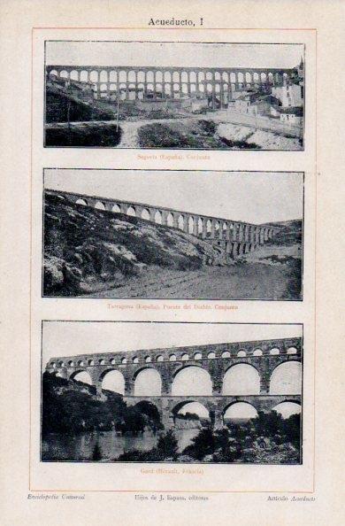 LAMINA V16343: Acueducto de Segovia, Tarragona y Gard