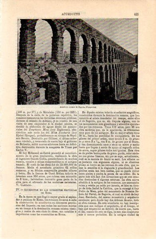 LAMINA V16345: Vista del acueducto de Segovia
