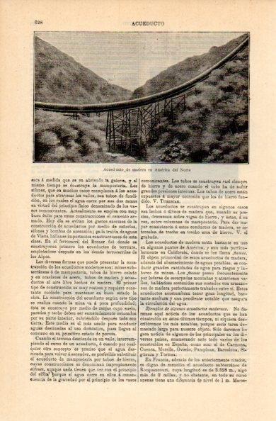 LAMINA V16348: Acueducto de madera en America del Norte