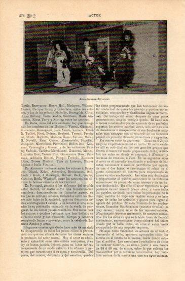 LAMINA V16333: Actores japoneses