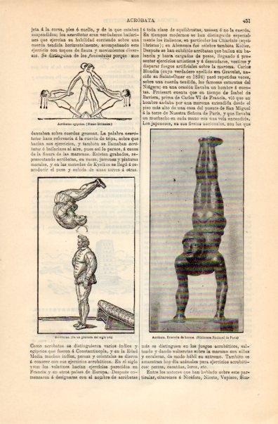 LAMINA V16318: Acrobatas grabado del siglo XVI