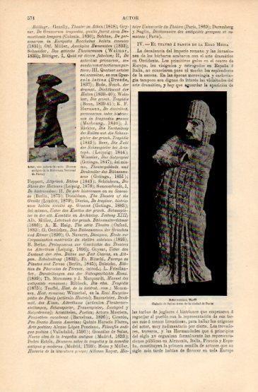 LAMINA V16332: Actor romano en marfil