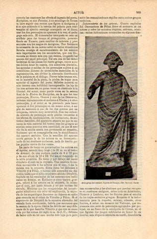 LAMINA V16330: Figurita de Tanagra actor griego con mascara