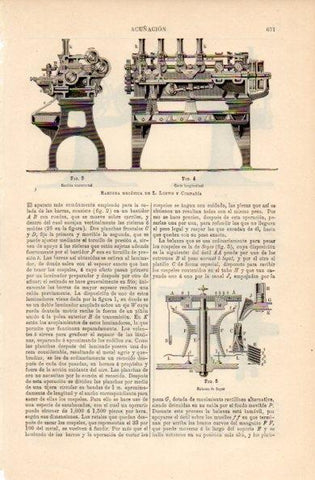 LAMINA V16354: Raedera mecanica de L. Loewe y Compañía