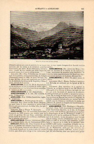 LAMINA V16355: Vista de Adelboden, Suiza