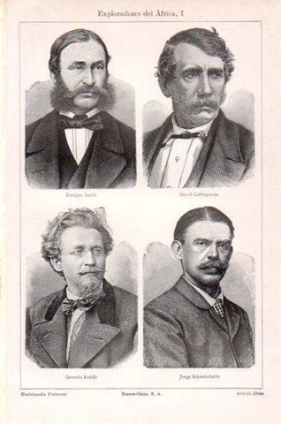 LAMINA V16892: Exploradores de Africa