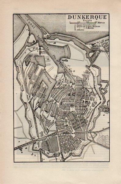 LAMINA V16558: Plano de Dunkerque, Francia