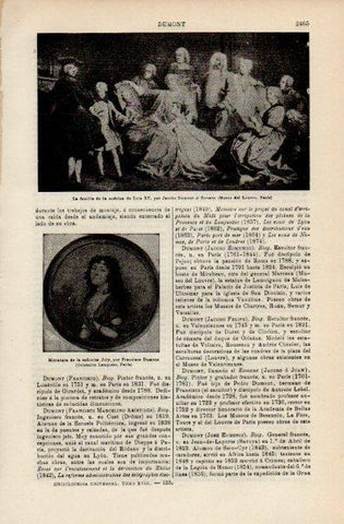 LAMINA V16552: Familia de la nodriza de Luis XV por J. Dumont el Romano