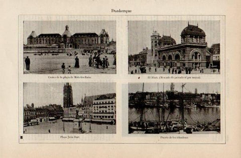 LAMINA V16559: Vistas de Dunkerque, Francia