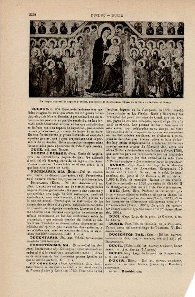 LAMINA V16540: La Virgen rodeada de angeles y santos por Dccio di Boninsegna