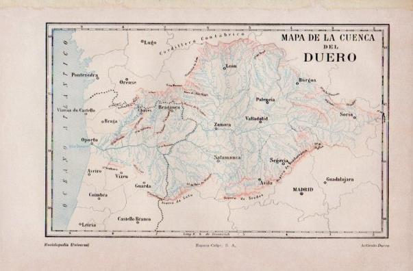 LAMINA V16541: Mapa de la cuenca del Duero