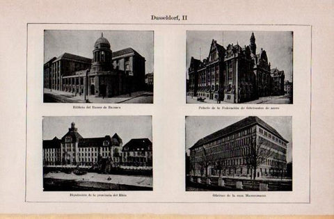 LAMINA V16590: Vistas de Dusseldorf