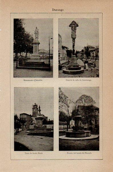 LAMINA V16569: Torre de Santa Maria y monumento a Astarloa en Durango