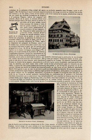 LAMINA V16576: La Casa de Alberto Durero en Nuremberg