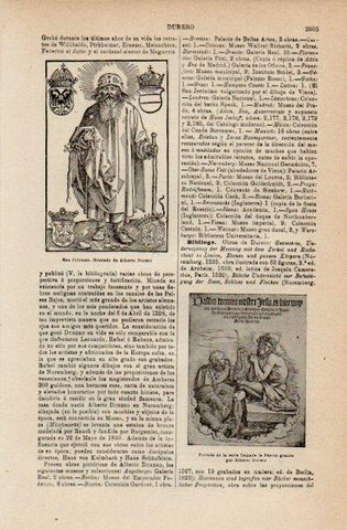 LAMINA V16580: San Coloman grabado de Alberto Durero