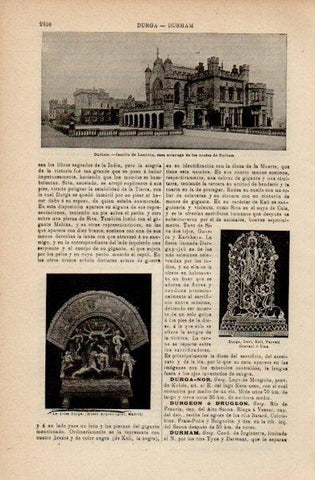LAMINA V16582: Castillo de Lambton en Durham