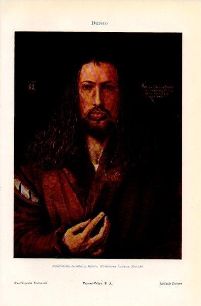 LAMINA V16578: Autorretrato de Alberto Durero