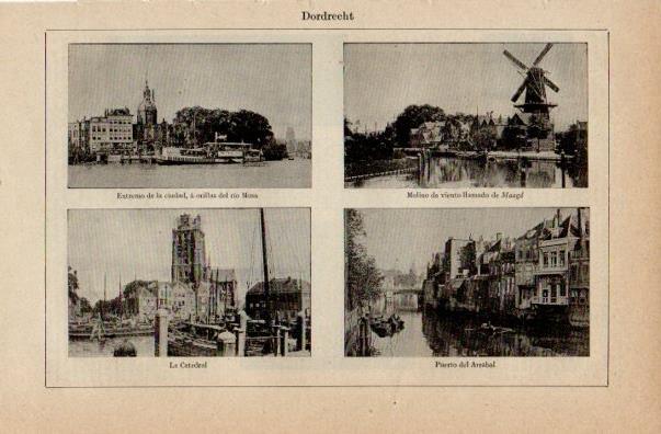 LAMINA V16483: Vistas varias de Dordrecht