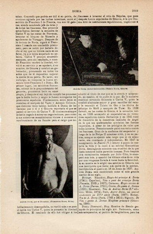 LAMINA V16486: Andres Doria por el Bronzino