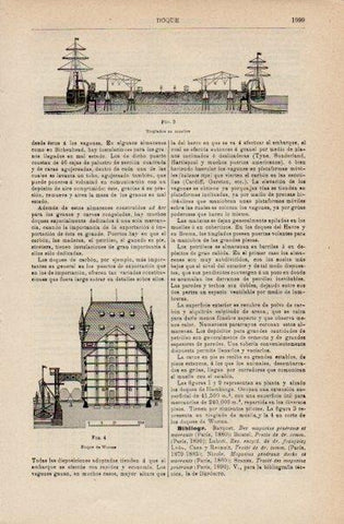 LAMINA V16478: Tinglados en muelles y Doque de Worms
