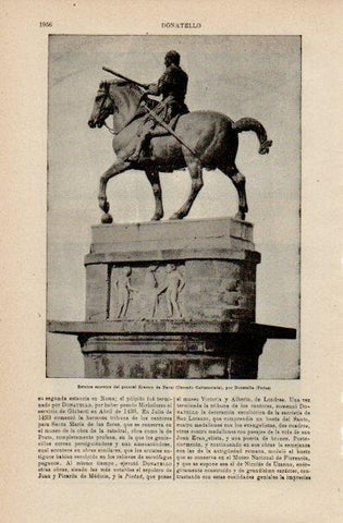 LAMINA V16469: Estatua del general Erasmo de Narni por Donatello