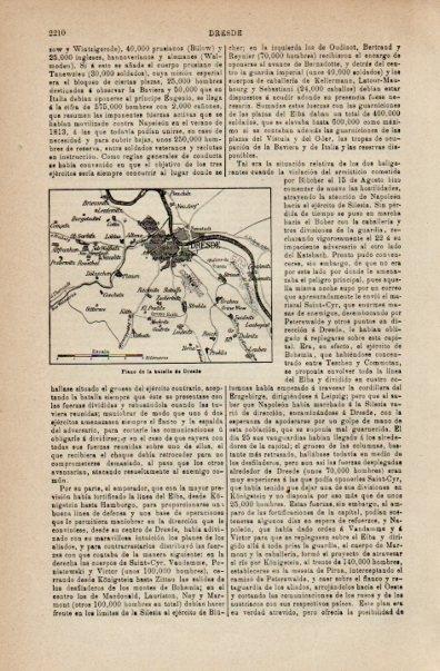 LAMINA V16523: Plano de la batalla de Dresde